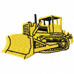 Construction Machinery Vehicles Embroidery Design 7
